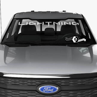 Calcomanía de parabrisas para Ford F-150 Lightning 2022 2023, pegatina decorativa para ventana
