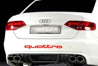 AUDI Quattro - Adhesivo para maletero trasero con logotipo A4 A5 A6 A8 S4 S5 S8 Q5 Q7 TT