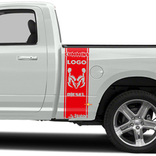 Kit de vinilo con franjas de contorno Cummins Hemi Diesel para la carrocería de camiones Dodge_2