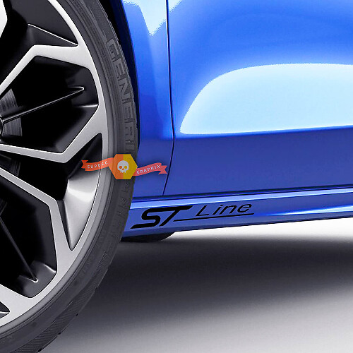 Calcomanía de Vinilo Lateral ST Line para Musclecar Focus Fiesta