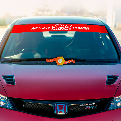 Honda Mugen Power Motorsports Parabrisas Banner Vinilo Calcomanía Pegatina Cualquier combinación de colores

