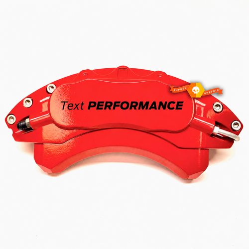 Text PERFORMANCE Single Color Caliper Lettering Universal Adhesivo de vinilo para Ford