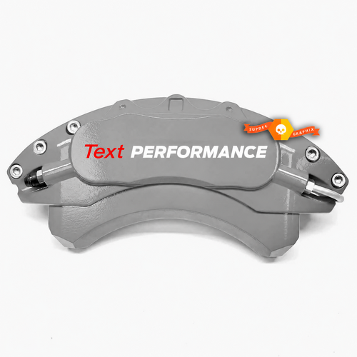 Text PERFORMANCE Red White Caliper Lettering Universal Adhesivo de vinilo para Ford