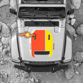 Hood Jeep MOJAVE Wrangler Hood Scoop Vinilo Calcomanía Etiqueta Gráficos 2 Colores
