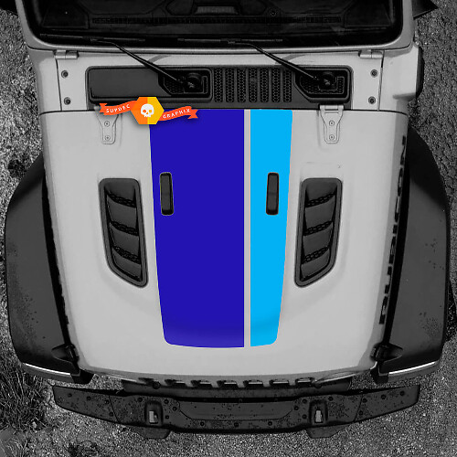 Gráficos de Calcomanía en Vinilo para Capó 2 para Jeep Wrangler Rubicon