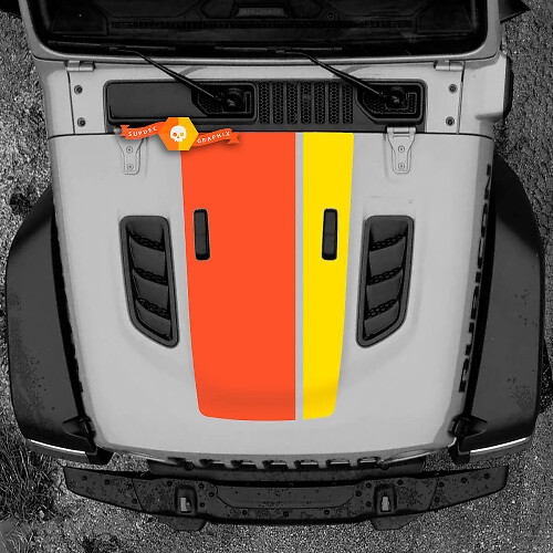 Gráficos de Calcomanía de Vinilo para Capó para Jeep Wrangler Rubicon