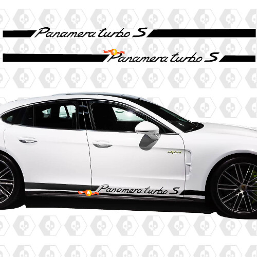 Pegatina Porsche Panamera 4 E Hybrid Rocker Panel Racing Side Stripes

