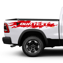 Kit de vinilo personalizado desgastado para el lateral trasero de Dodge Ram_2