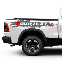 Kit de vinilo personalizado desgastado para el lateral trasero de Dodge Ram_3