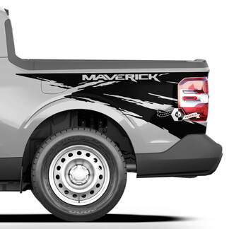 Par Ford F-150 XLT Maverick Splash Mud Bed Fender Graphics calcomanías laterales pegatinas
