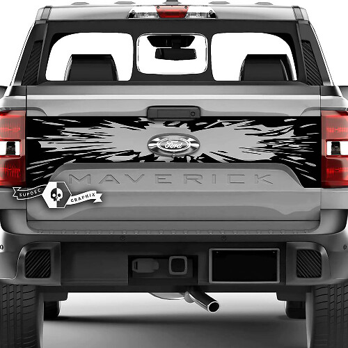 Ford F-150 XLT Maverick Tailgate Splash Explosion Graphics Calcomanías laterales pegatinas
