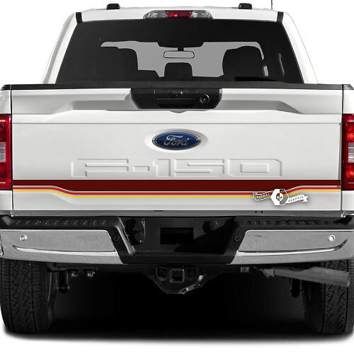 Ford F-150 XLT Tailgate Stripe Logo Gráficos Calcomanías laterales Pegatinas 3 colores

