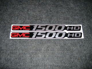2 GMC 1500 HD CALCOMANÍAS GMC 1500 HD SIERRA BADGE CALCOMANÍAS PEGATINAS