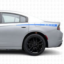 Calcomanía de vinilo lateral con franjas 6.4L H/O para Dodge Charger 2015-2026_2