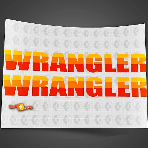 Pegatina adhesiva de vinilo estilo retro vintage para Jeep Wrangler