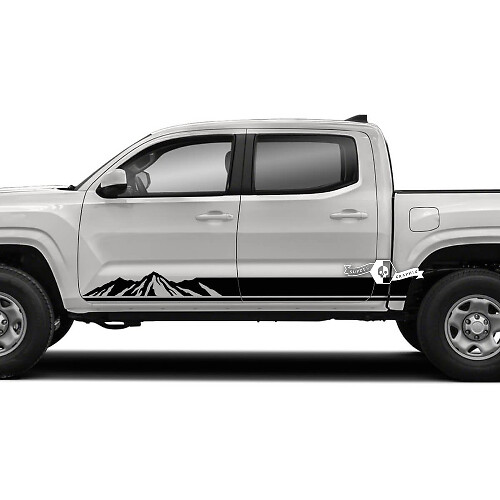 Par Toyota Tacoma SR5 Rocker Panel Mountain Side Vinilo Calcomanías Etiqueta Gráfica
