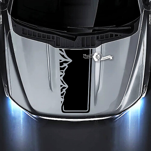 Ford F-150 XL XLT STX LARIAT Hood Trim Montañas Gráficos Calcomanías Pegatinas
