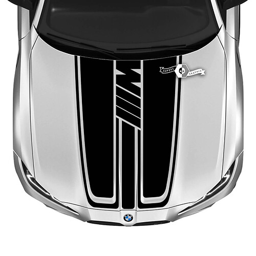 2021+ BMW M4 M3 G80 G82 G83 M Campón de rendimiento M LOGO DEL LOGO DE VINIL
