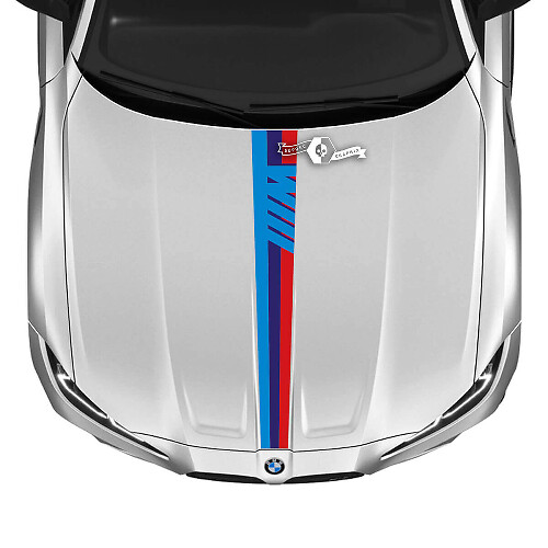 Vinilo adhesivo M Performance triple capó para BMW M4 M3 G80 G82 G83 2021+