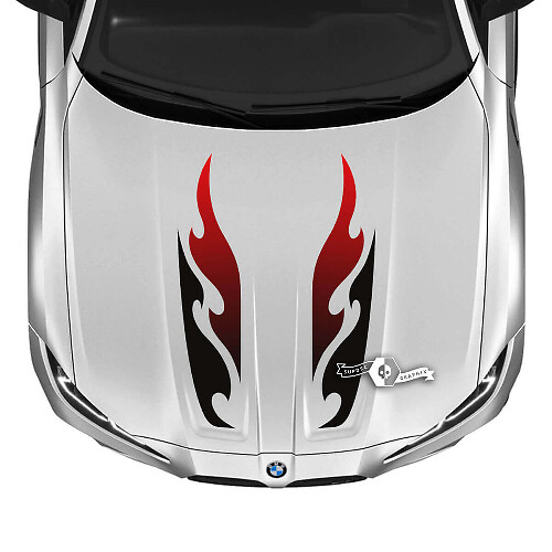 Conjunto de Calcomanías Vinilo Llama para Capó 2021+ BMW M3 G80 M4 G82 G83