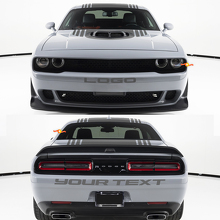 Kit de Vinilo Personalizado para Parachoques Delantero y Trasero para Dodge Challenger_2