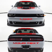 Kit de Vinilo Personalizado para Parachoques Delantero y Trasero para Dodge Challenger_3