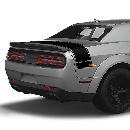 Calcomanías de vinilo personalizadas con franjas traseras para maletero para Dodge Challenger