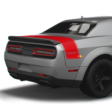 Calcomanías de vinilo personalizadas con franjas traseras para maletero para Dodge Challenger_3