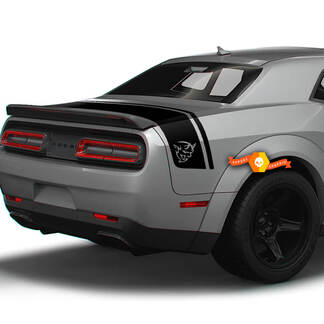 Dodge Challenger Trunk Demon Line Style Rayas traseras Vinilo Calcomanías Gráficos
