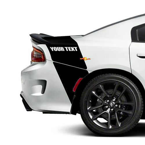 Calcomanías de vinilo personalizadas con franjas traseras para Dodge Charger
