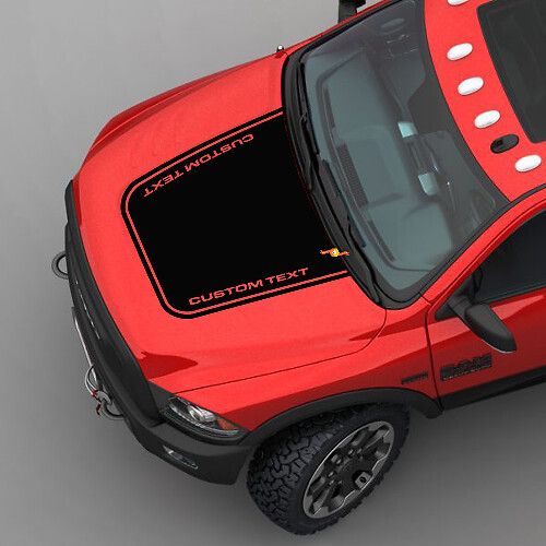Adhesivo Vinilo Gráfico de Franja Vertical para Capó para Dodge Ram 2500 Power Wagon