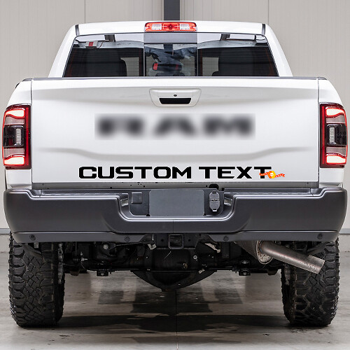 Vinilo adhesivo con letras personalizadas para portón trasero Dodge Ram Power Wagon