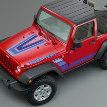 Kit de vinilos vintage de rayas para capó y laterales para Jeep Renegade CJ5 CJ7_2