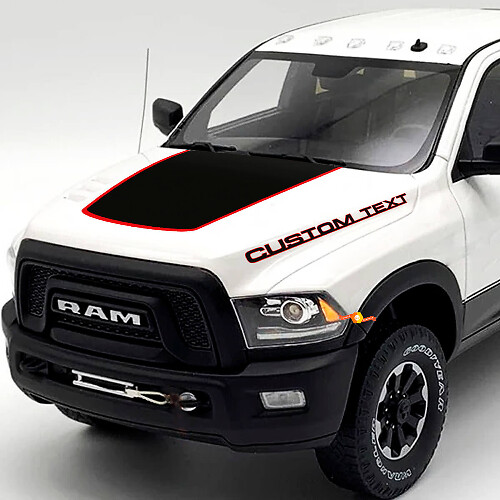 Juego de Calcomanías de Vinilo Personalizadas y de Oscurecimiento para Capó para Dodge Ram 2500 Power Wagon