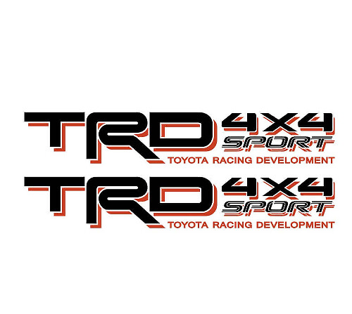 Juego de adhesivos de vinilo para panel trasero TRD 4x4 Sport para Toyota Tacoma Tundra