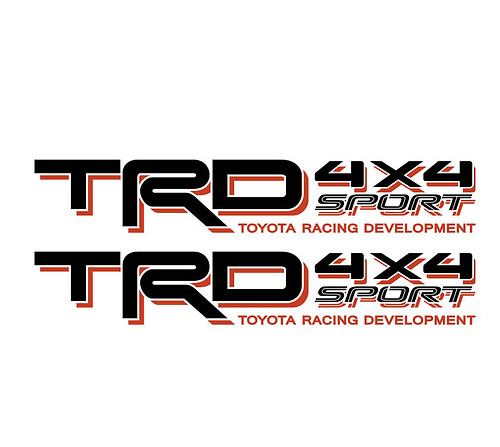 TRD 4x4 Sport Tacoma Tundra Cuarto Panel Calcomanías Pegatinas Off Road
