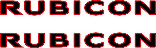 2 JEEP Rubicon Wrangler CJ TJ YJ JK XJ vinilo pegatina calcomanía