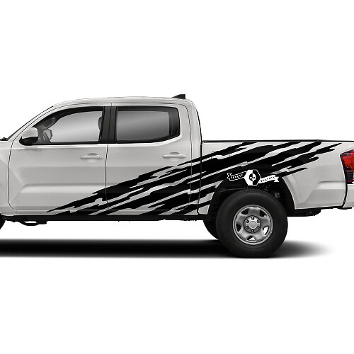 2x Toyota Tacoma SR5 puertas cama lado barro Splash vinilo calcomanías pegatina gráfica
