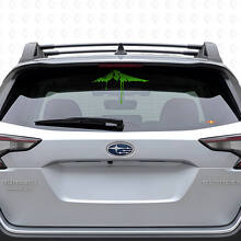 Vinilo adhesivo para ventana trasera de coches con diseño fluido de pico montañoso nevado_3