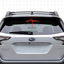 Vinilo adhesivo para ventana trasera de coches con diseño fluido de pico montañoso nevado_4