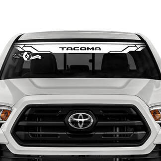 Toyota Tacoma SR5 Parabrisas Logo Line Calcomanías de vinilo Etiqueta gráfica
