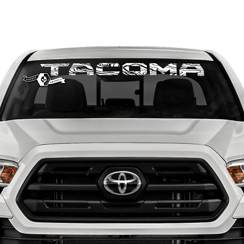 Vinilo adhesivo de banda superior para parabrisas para Toyota Tacoma