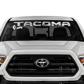 Kit de pegatinas de vinilo para parabrisas Tacoma para estilo topográfico Toyota Tacoma
