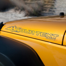 Calcomanía de vinilo para capó estilo Travel para Jeep Rubicon Wrangler Sahara_2