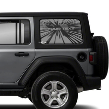 Adhesivo Vinilo para Ventana Lateral Explosión para Jeep Wrangler 2