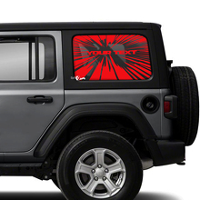 Adhesivo Vinilo para Ventana Lateral Explosión para Jeep Wrangler 3