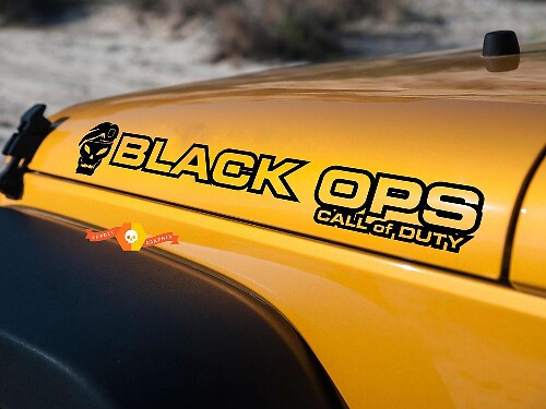 Par de vinilos adhesivos con capucha estilo Black Ops Call of Duty para Jeep Wrangler