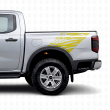 Vinilos Adhesivos Personalizados con Bandera EEUU Envejecida para Lateral Trasero de Musclecar Ranger_6