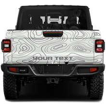 Gladiador de puerta trasera con pegatinas de vinilo envolventes de mapa topográfico para Jeep Gladiator
 2