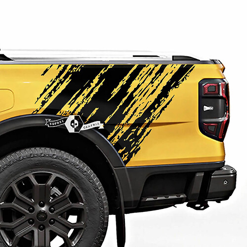 Kit de calcomanías de vinilo para laterales de caja destruidas para Musclecar Ranger